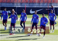 4 لاعبين في تدريبات أتلتيكو مدريد